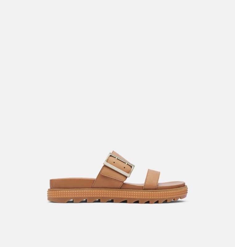 Womens Slides Brown - Sorel Roaming™ Buckle - 086395-MOP